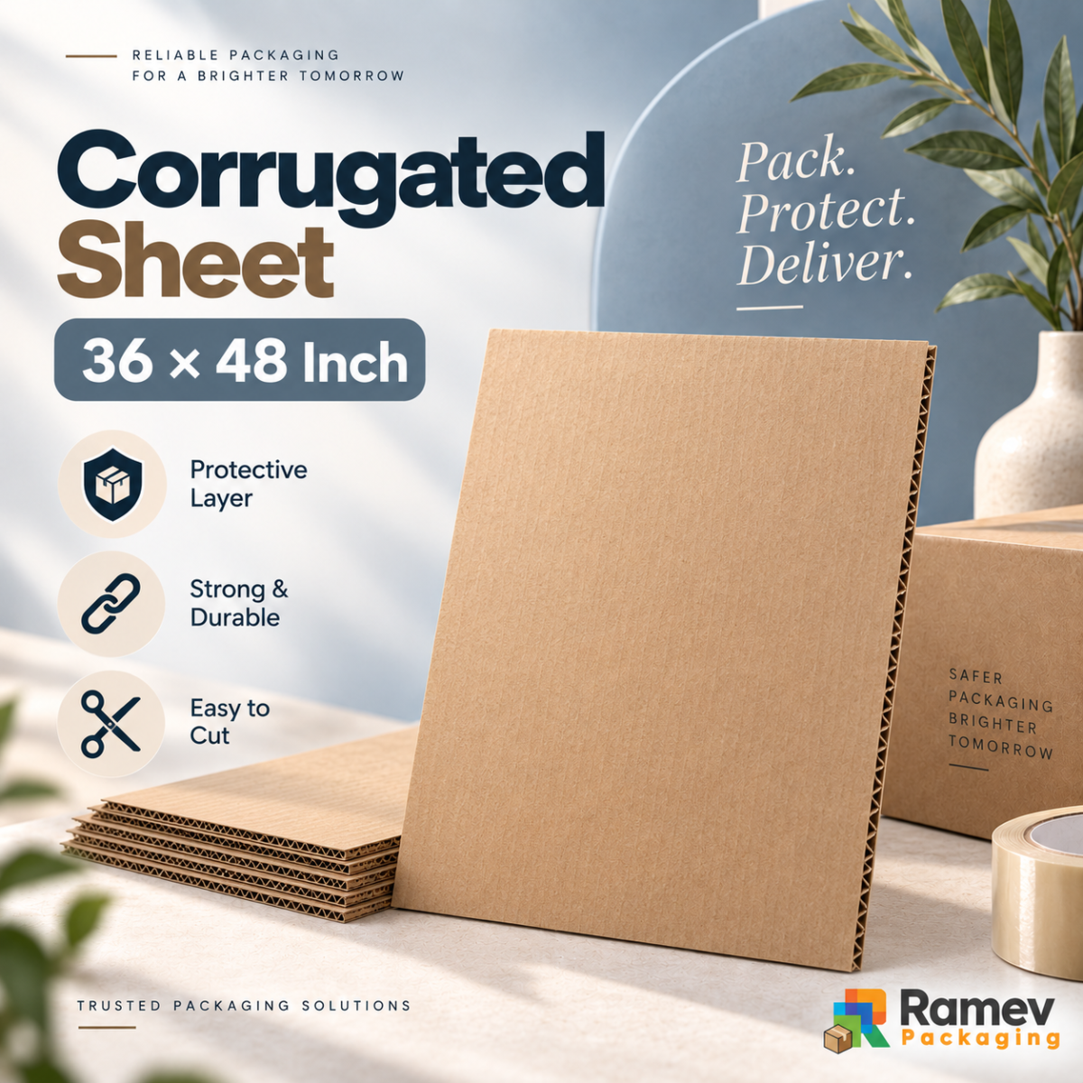 Corrugated Sheet 36 × 48 In