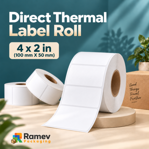 4 x 2 Inch (100 mm X 50 mm) - Direct Thermal Label Roll - Image 1