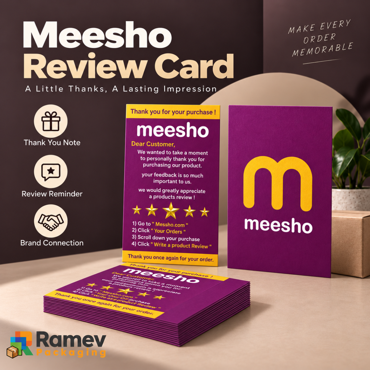 Meesho review card