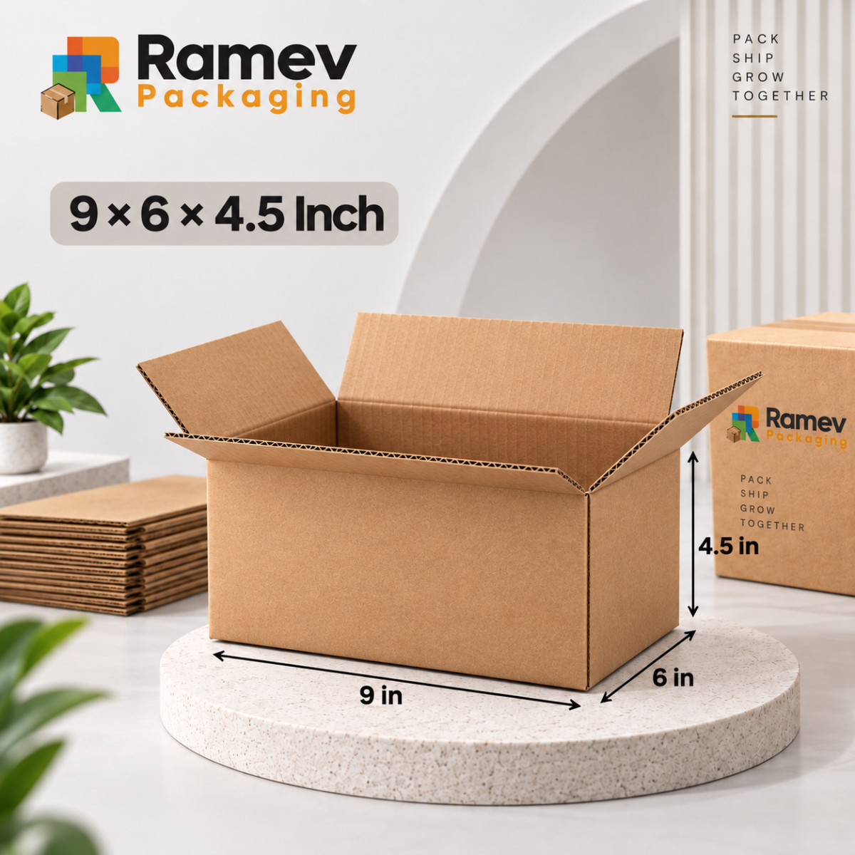 Open kraft box 9x6x4.5