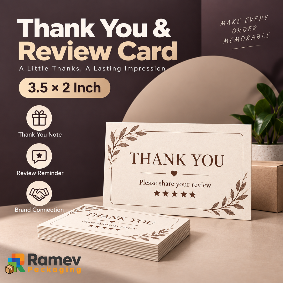 Thank-You Card-3.5×2 In